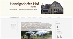 Desktop Screenshot of hotel-hennigsdorfer-hof.de