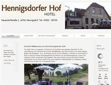 Tablet Screenshot of hotel-hennigsdorfer-hof.de